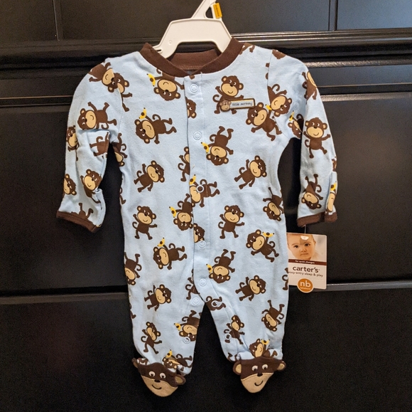 Carter's Other - NWT 🐒💙 Monkey 💙🐒 Onesie